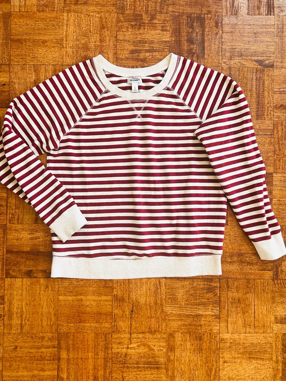 Old Navy Wmn’s L Raglan Cotton Striped Sweater New with Tags